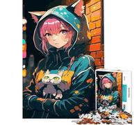 Puzzle da 1000 pezzi per adulti con una bellissima ragazza anime ideale per rilassarsi imparare e giocare Giocattolo educativo Opera d'arte regalo perfetto per le vacanze a casa Per passare il tempo