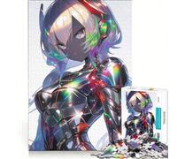 Puzzle da 1000 pezzi per adulti con una graziosa ragazza cyborg, ideale per il relax, con taglio di precisione e perfetto come decorazione da scrivania 50x75cm