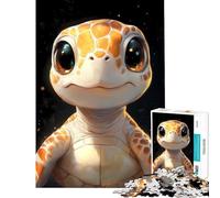 Puzzle da 1000 pezzi per adulti con una simpatica tartaruga un gioco educativo per tutta la famiglia ideale come sfida o regalo antistress (dimensioni 75x50cm)