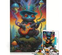Puzzle da 1000 pezzi per adulti con una stravagante creatura lucertola Gioco impossibile sfida difficile per rafforzare l'amore tra le coppie 38x52cm
