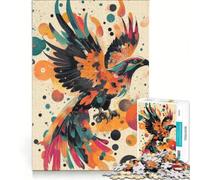 Puzzle da 1000 pezzi per adulti con un'aquila dinamica in volo, gioco rompicapo, decorazione perfetta, compleanno e Natale 38x26cm