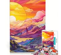Puzzle da 1000 pezzi per adulti con vetrata del Colorado gioco impossibile ideale per passare il tempo durante le vacanze regalo di compleanno o di viaggio 38x52cm
