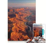Puzzle da 1000 pezzi per adulti con vista aerea del Parco Nazionale di Canyonlands, gioco impossibile, per divertimento in famiglia, compleanno e Natale, 38x52cm