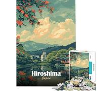 Puzzle da 1000 pezzi per adulti con vista panoramica di Hiroshima Giappone Gioco educativo per tutta la famiglia ideale come sfida o regalo di compleanno per uomini e donne (dimensioni 38x52cm)