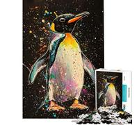 Puzzle da 1000 pezzi per adulti con vivaci illustrazioni di pinguini gioco stimolante giocattolo per famiglie antistress ottimo regalo per gli amanti dei giochi (dimensioni 38x26cm)