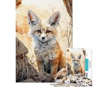 Puzzle da 1000 pezzi per adulti con volpe del deserto e miraggio ideale come regalo Gioco per famiglie analisi e logica sfida educativa (dimensioni 38x52cm)