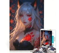 Puzzle da 1000 pezzi per adulti con volpe e fiori di ciliegio, gioco impossibile, ideale per passare il tempo durante le vacanze, regalo di compleanno o di viaggio 50x75cm