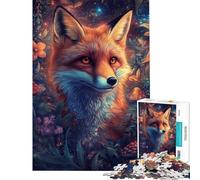 Puzzle da 1000 pezzi per adulti con volpe in una foresta fantastica ideale per ragazzi con un disegno difficile da assemblare e un gioco stimolante per tutta la famiglia 38x52cm