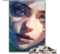 Puzzle da 1000 pezzi per adulti con volto di anime felice, puzzle impegnativi, dimensioni 26x38cm, rompicapo educativo, decorazione artistica per casa e ufficio, età 14+