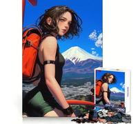 Puzzle da 1000 pezzi per adulti con zaino Wanderlust, ideale per esercitarsi nella logica e per un divertimento senza pensieri, con bordi netti, perfetto per Natale (50x75cm)