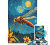 Puzzle da 1000 pezzi per adulti con zanzare e insetti, gioco per famiglie, stimolante da completare, per rafforzare l'amore tra le coppie 38x26cm