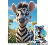 Puzzle da 1000 pezzi per adulti con zebra, gioco rompicapo, divertente antistress, per rafforzare l'amore tra le coppie 38x52cm