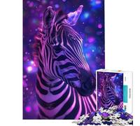 Puzzle da 1000 pezzi per adulti con zebra tema spazio sfida di intelligenza e creatività gioco avvincente per tutta la famiglia decorazione da parete regalo divertente (dimensioni 38x52cm)