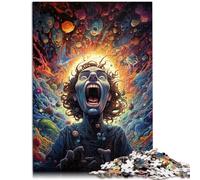Puzzle da 1000 pezzi per adulti con zombie colorate 50 x 70 cm per alleviare lo stress sfida difficile