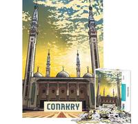 Puzzle da 1000 pezzi per adulti Conakry Giochi educativi Giocattolo educativo Ottimo regalo e giocattolo Difficile (dimensioni 38x26cm)