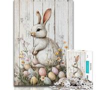 Puzzle da 1000 pezzi per adulti, coniglietto pasquale, gioco stimolante, ideale come regalo per tutta la famiglia (dimensioni 75x50cm)