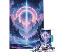 Puzzle da 1000 pezzi per adulti Convergenza Celeste Gioco Intellettuale Gioco Impossibile Educativo Regalo di Babbo Natale Segreto (Dimensioni 38x52cm)
