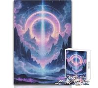 Puzzle da 1000 pezzi per adulti Convergenza celeste Goditi un dolce relax e svago Vestibilità stabile Taglio preciso Dimensioni del giocattolo: 50x75cm