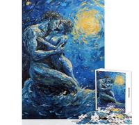 Puzzle da 1000 pezzi per adulti coppia amore stelle gioco pratico migliora la memoria giocattolo antistress collezione d'artista belle arti (38x26cm)