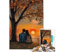 Puzzle da 1000 pezzi per adulti coppia che guarda il tramonto puzzle divertente per adulti ma anche un regalo divertente e spiritoso per amici e familiari (dimensioni 38x26cm)