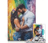 Puzzle da 1000 pezzi per adulti, coppia innamorata, gioco pratico, migliora la memoria, compleanni e occasioni speciali 50x75cm
