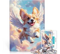 Puzzle da 1000 pezzi per adulti Corgi aereo Giocattoli che creano dipendenza e sfidano l'intelligenza del cervello Regalo divertente 75x50cm