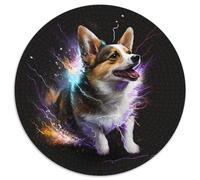 Puzzle da 1000 pezzi per adulti Corgi, puzzle rotondo da 1000 pezzi, livello di abilità per principianti, ottimo come regalo di compleanno e per le feste, 67,5x67,5 cm