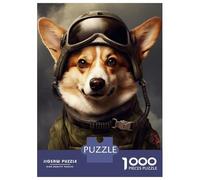 Puzzle Da 1000 Pezzi Per Adulti Corgi Soldier Puzzle Per Adulti Giochi Rilassanti Un'opera D'arte Difficile E Stimolante 52x38cm/1000pcs