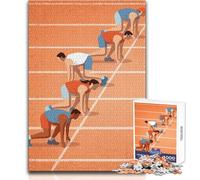 Puzzle da 1000 pezzi per adulti, corridori sulla linea di partenza, giocattoli, giochi educativi, decorazione per la casa, regalo per compleanni, dimensioni 38x52cm