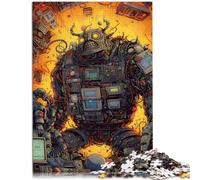 Puzzle da 1000 pezzi per adulti corruttore per computer sollievo dallo stress difficile da completare ma divertente e umoristico 26 x 38 cm