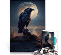Puzzle da 1000 pezzi per adulti Corvo Animale Giocattoli che creano dipendenza e sfidano l'intelligenza del cervello decorazione murale 38x26cm