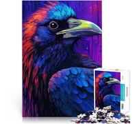 Puzzle da 1000 pezzi per adulti Corvo colorato Antistress Vacanza in patria Uccidere il tempo Adatto per la decorazione del desktop 52x38cm