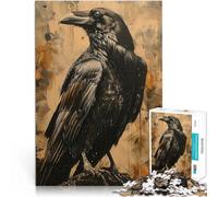 Puzzle da 1000 pezzi per adulti Corvo etereo Giocattoli che creano dipendenza e sfidano l'intelligenza del cervello Opera d'arte 52x38cm