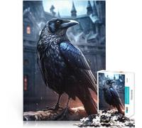 Puzzle da 1000 pezzi per adulti corvo fantasy sotto la pioggia Gioco impegnativo e gioco in famiglia è ideale come regalo per tutta la famiglia 75x50cm