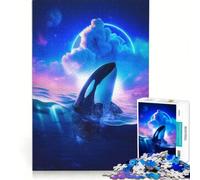 Puzzle da 1000 pezzi per adulti Cosa si nasconde sopra il mare? - Giochi rilassanti per allenare mente e mani compleanno e Natale 38x26cm