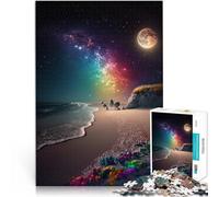 Puzzle da 1000 pezzi per adulti. Cosmic Beach Puzzle da offrire. Difficile da realizzare ma Divertente e Umoristico. 14,96 pollici x 20,47 pollici.