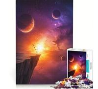 Puzzle da 1000 pezzi per adulti, "Cosmic Cliffside Contemplation", giocattolo educativo, rilassante e stimolante per la mente, ottimo regalo per gli appassionati di videogiochi 38x52cm