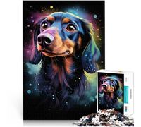 Puzzle da 1000 pezzi per adulti Cosmic Dachshund Puzzle educativo 26x38cm Migliorare l'amore tra le coppie per adolescenti dai 14 anni e oltre