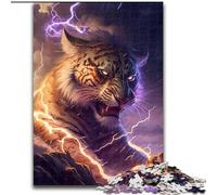 Puzzle da 1000 pezzi per adulti Cosmic Fantasy Tiger in legno regalo perfetto per bambini dai 14 anni in su 50x75cm decorazione artistica fai da te regalo di compleanno perfetto.