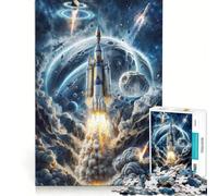 Puzzle da 1000 pezzi per adulti, "Cosmic Launch Expedition", gioco divertente, analisi e logica, adatto come decorazione da scrivania 38x26cm