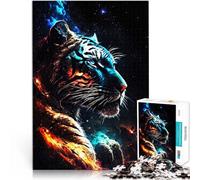 Puzzle da 1000 pezzi per adulti Cosmos Galaxy Fire Tiger Präzisionsschnitt Tolles Geschenk für Spiele70x100cm