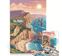 Puzzle da 1000 pezzi per adulti Costa dei Dodici Apostoli gioco divertente interazione genitore-figlio gioco stimolante regalo 38x26cm