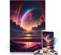 Puzzle da 1000 pezzi per adulti Coste extraterrestri per il giocattolo di sfida del gioco educativo Gioco educativo per compleanno e Natale 50x70cm