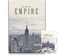 Puzzle da 1000 pezzi per adulti, Costruisci un impero, Tranquillo, Rilassante, Tempo libero, Fine, Precisione, Bordo, Giocattolo, Dimensioni: 50x75cm