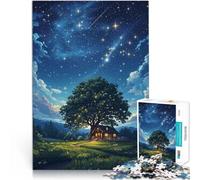 Puzzle da 1000 pezzi per adulti Cottage della notte stellata Gioco impegnativo e gioco in famiglia Regalo di compleanno, regali, arte murale 38x26cm