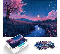 Puzzle da 1000 pezzi per adulti Crepuscolo di ciliegia Antistress Vacanza in patria Uccidere il tempo Migliorare l'amore tra le coppie 38x26cm