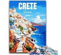 Puzzle da 1000 pezzi per adulti Creta Grecia 1000 pezzi per adolescenti, giochi di attività per famiglie stimolanti, giocattolo fai da te per decorazioni murali per la casa, regali (50x75cm)