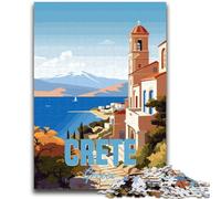 Puzzle da 1000 pezzi per adulti Creta Grecia 1000 pezzi per adolescenti, regalo di compleanno, regali, arte murale per età 14+ (50x75cm)
