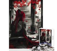 Puzzle da 1000 pezzi per adulti Crimson Samurai Solitude Decorazione per la casa Giocattoli Regalo divertente Gioco pratico Decompressione intellettuale Dimensioni 50x75cm