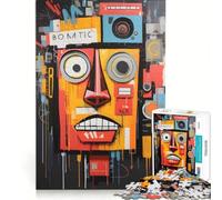 Puzzle da 1000 pezzi per adulti Cronache del caleidoscopio volti astratti gioco rilassante taglio di precisione adatto per la decorazione della scrivania 38x26cm
